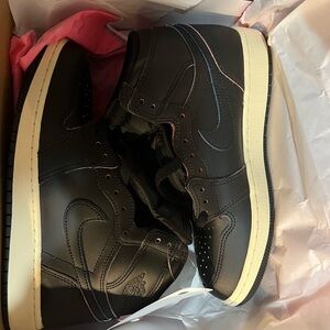 Nike Black & Pink High-Top Sneakers